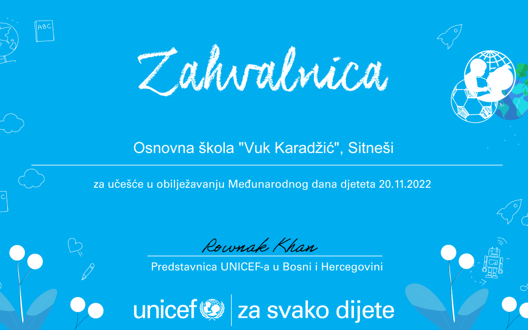 Обиљежавање Међународног дана дјетета
